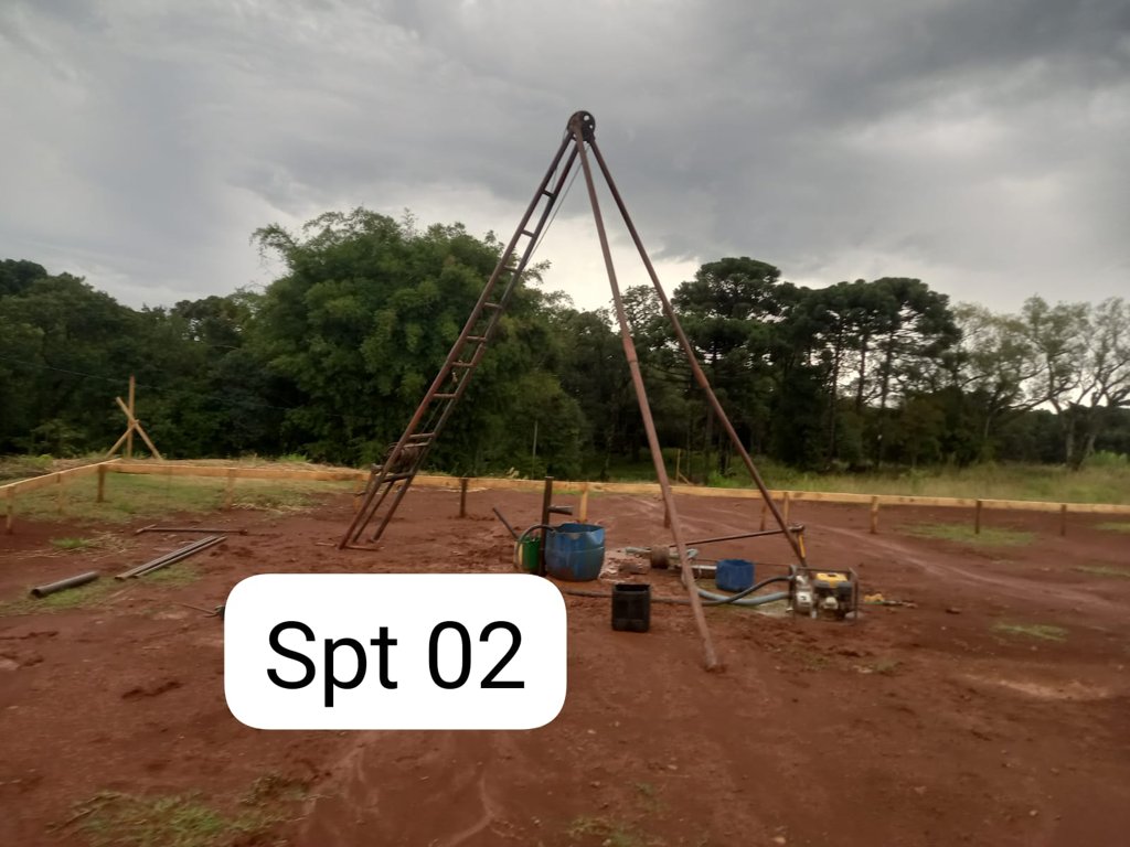 Sondagem SPT em Catanduvas — mar/2026: ponto de sondagem